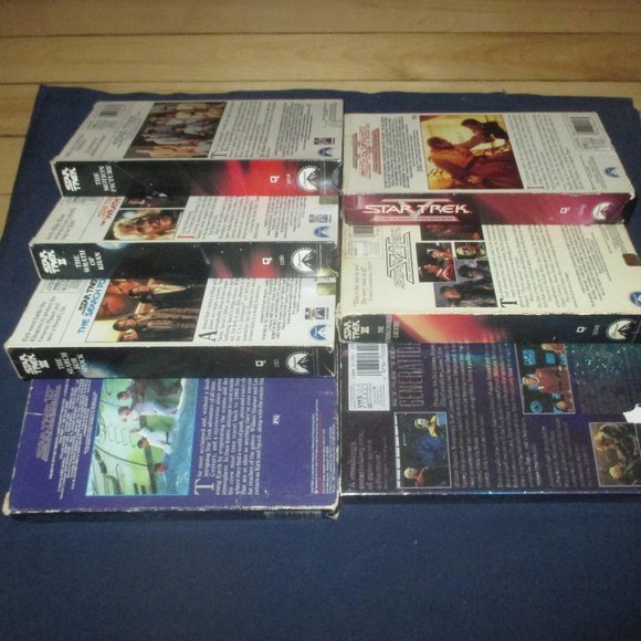 Star Trek 1-7 VHS Bundle of 7 tapes from the 1980s to 1990s - Picture 4 of 12